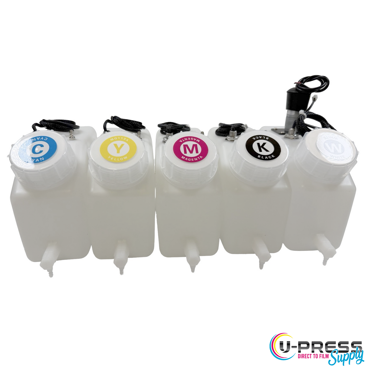 Audley DTF Printer 5-Color Ink Tank Set (CMYK + White)