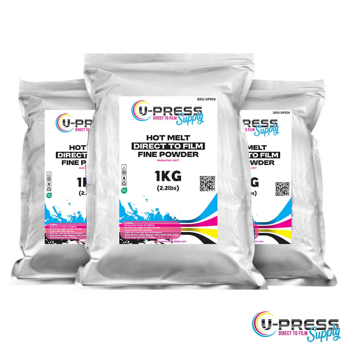 UpressDTF Ultra Fine DTF Powder 80-120 Micron 1KG