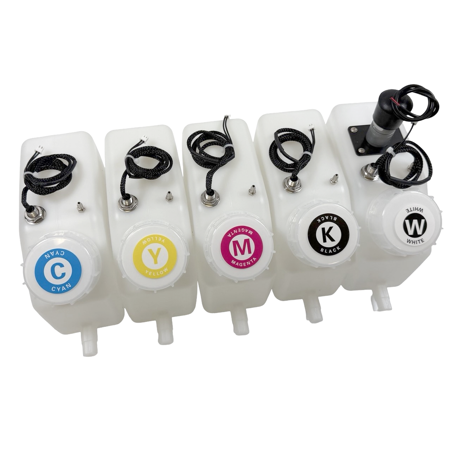 Audley DTF Printer 5-Color Ink Tank Set (CMYK + White)