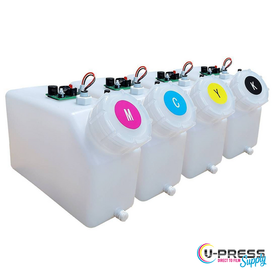 The DTF CMYK 1.5L ink tank 4-pack